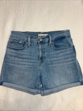 Levi's Mid Length Rolled-Hem Women's Jean Shorts